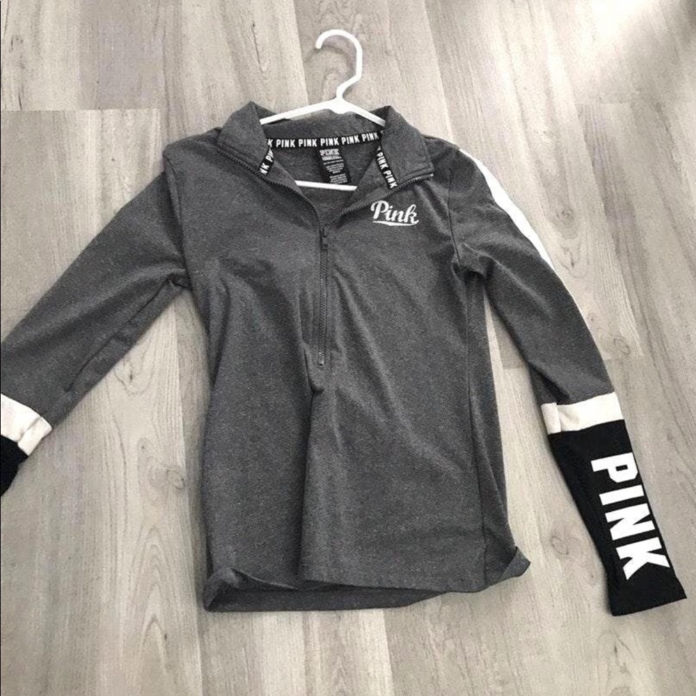 PINK VS tight 3/4 zip